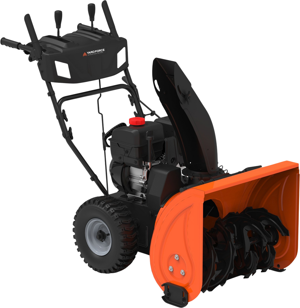 Yard Force Dual-Stage Snow Blower 24″ Gas Powered 212cc Engine New Canada Only