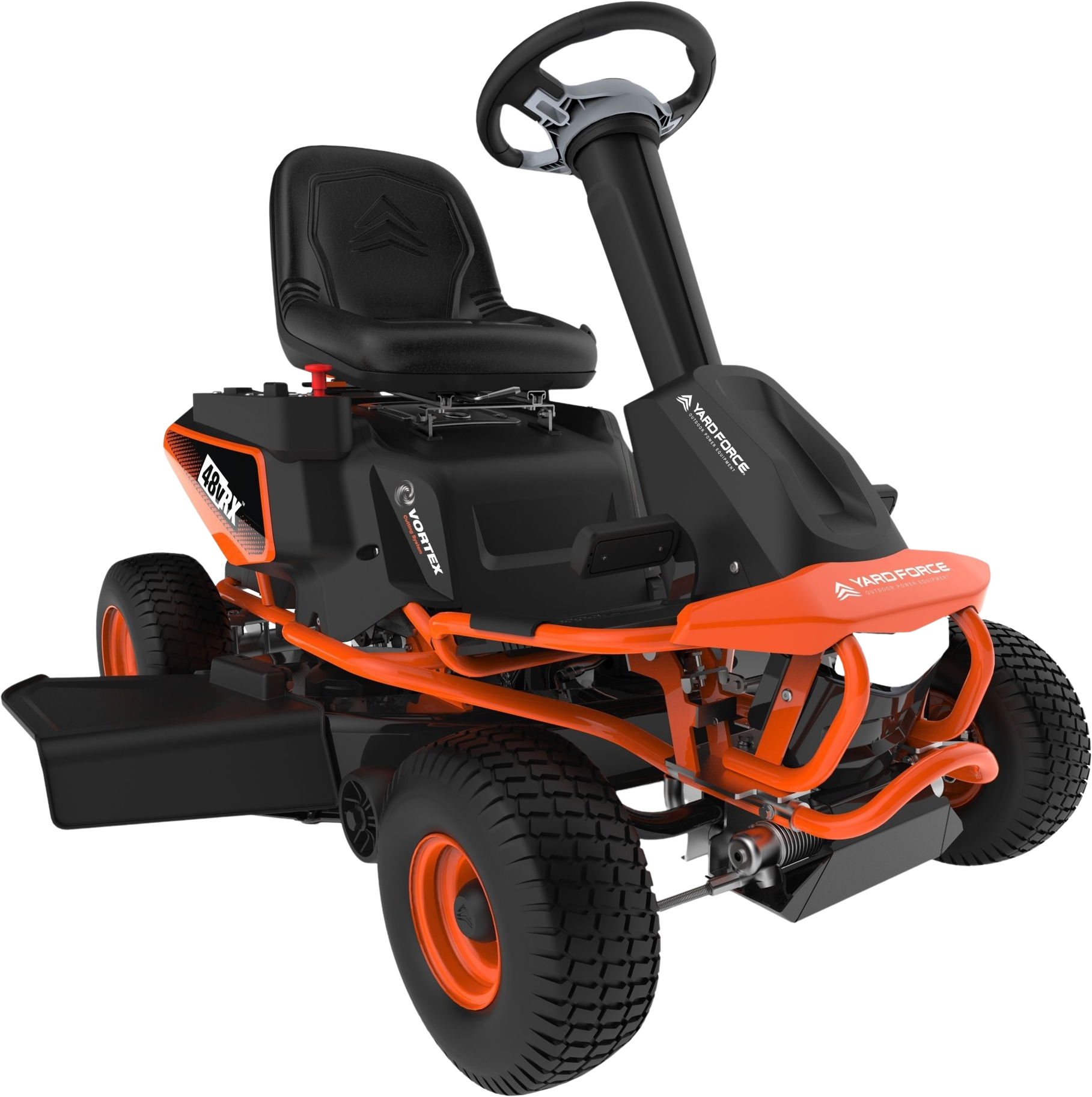 Yard Force YF48VRX Riding Lawn Mower 38″ Twin Blade Battery Powered 48V New