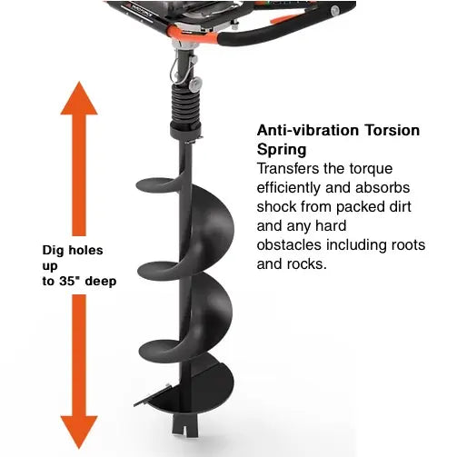 Yard Force Earth Auger 8″ Gas Powered 2-Cycle YF52-8 New