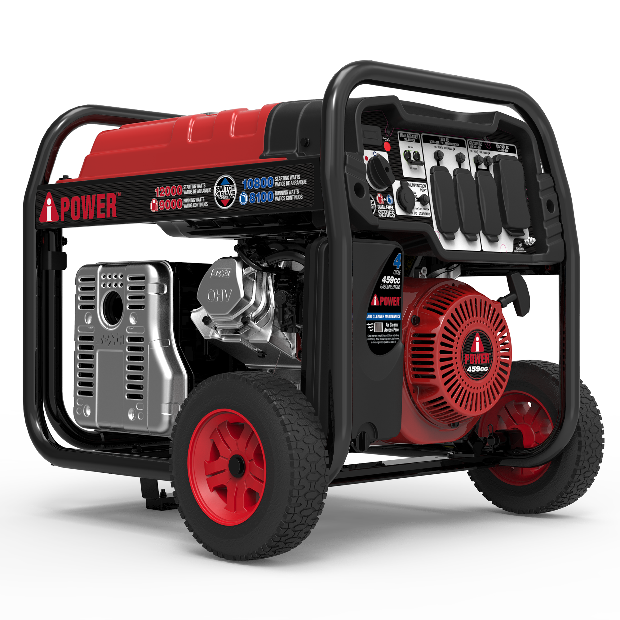 SUA12000ED – 12000 Watt<br> Dual Fuel Portable Generator