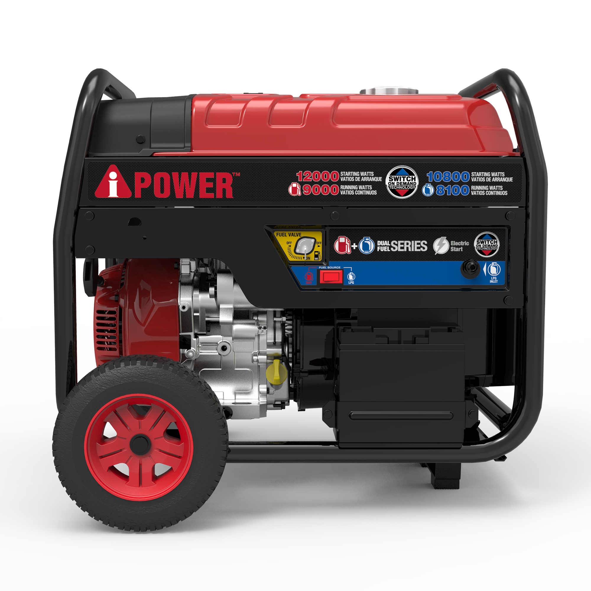 SUA12000ED – 12000 Watt<br> Dual Fuel Portable Generator