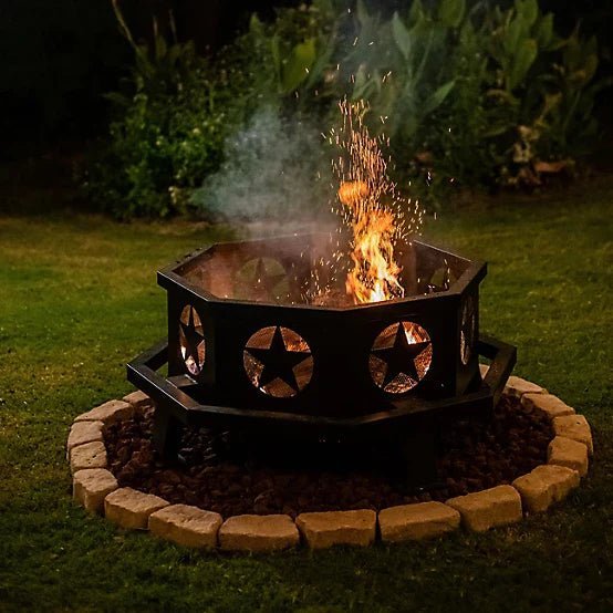RedStone 43.3 in. Octagonal Wood-Burning Fire Pit