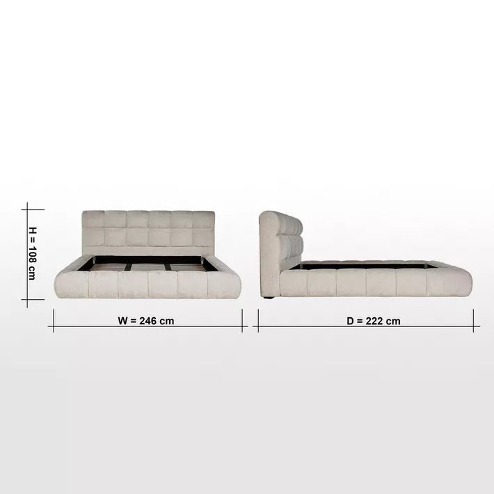 Somerton Super King Low Bed - 200x200 cm