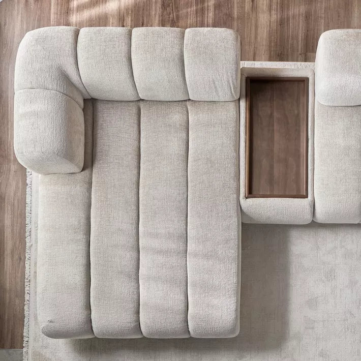 Nomad 4-Seater Velvet Left Corner Sofa