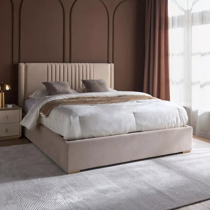 Qubba King Bed with Hydraulic Storage - 180x200 cm