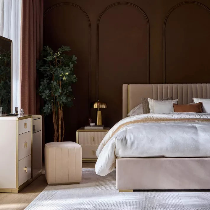 Qubba King Bed with Hydraulic Storage - 180x200 cm