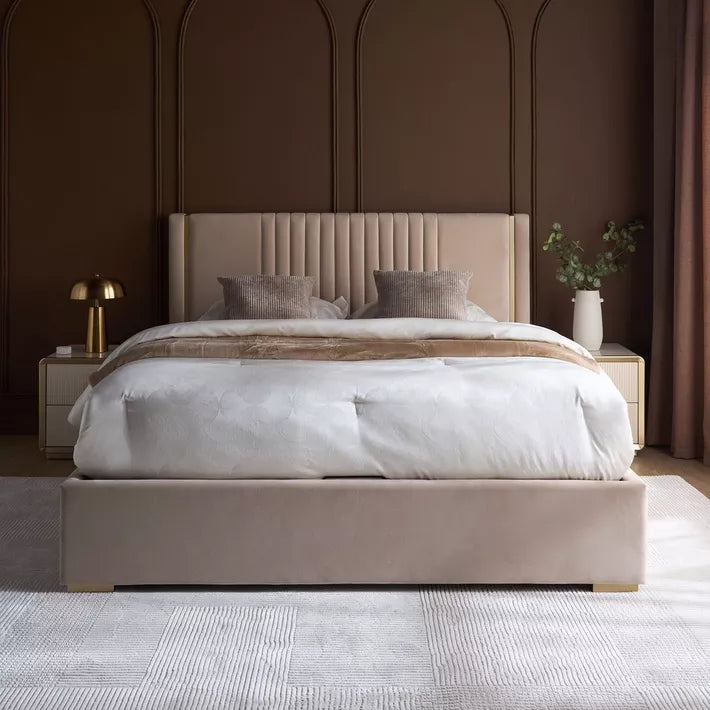 Qubba King Bed with Hydraulic Storage - 180x200 cm