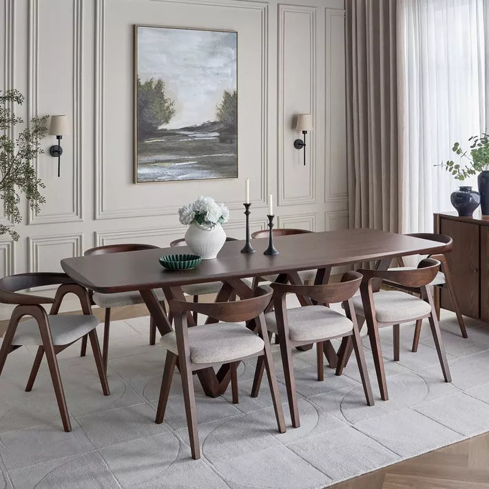 Edmonton 8-Seater Wooden Top Dining Table