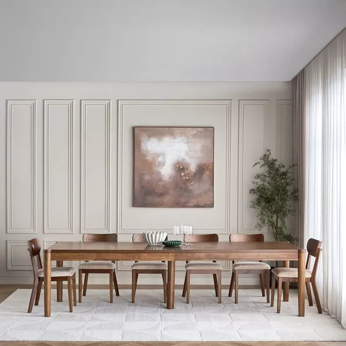 Bastora 10-Seater Wooden Top Dining Set
