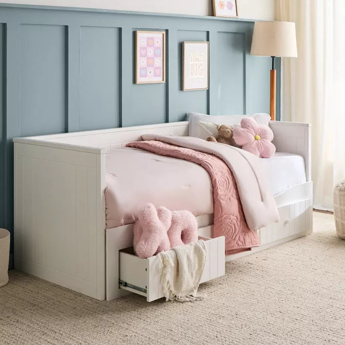 Taylor Extendable Daybed with Mattress and Storage - 80-160x200 cm