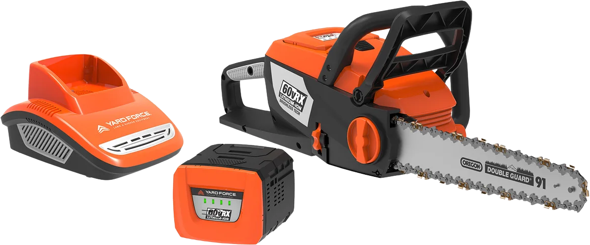 Yard Force YF60VRX 16″ Electric Chainsaw 60V Lithium-Ion with Fast Charger New