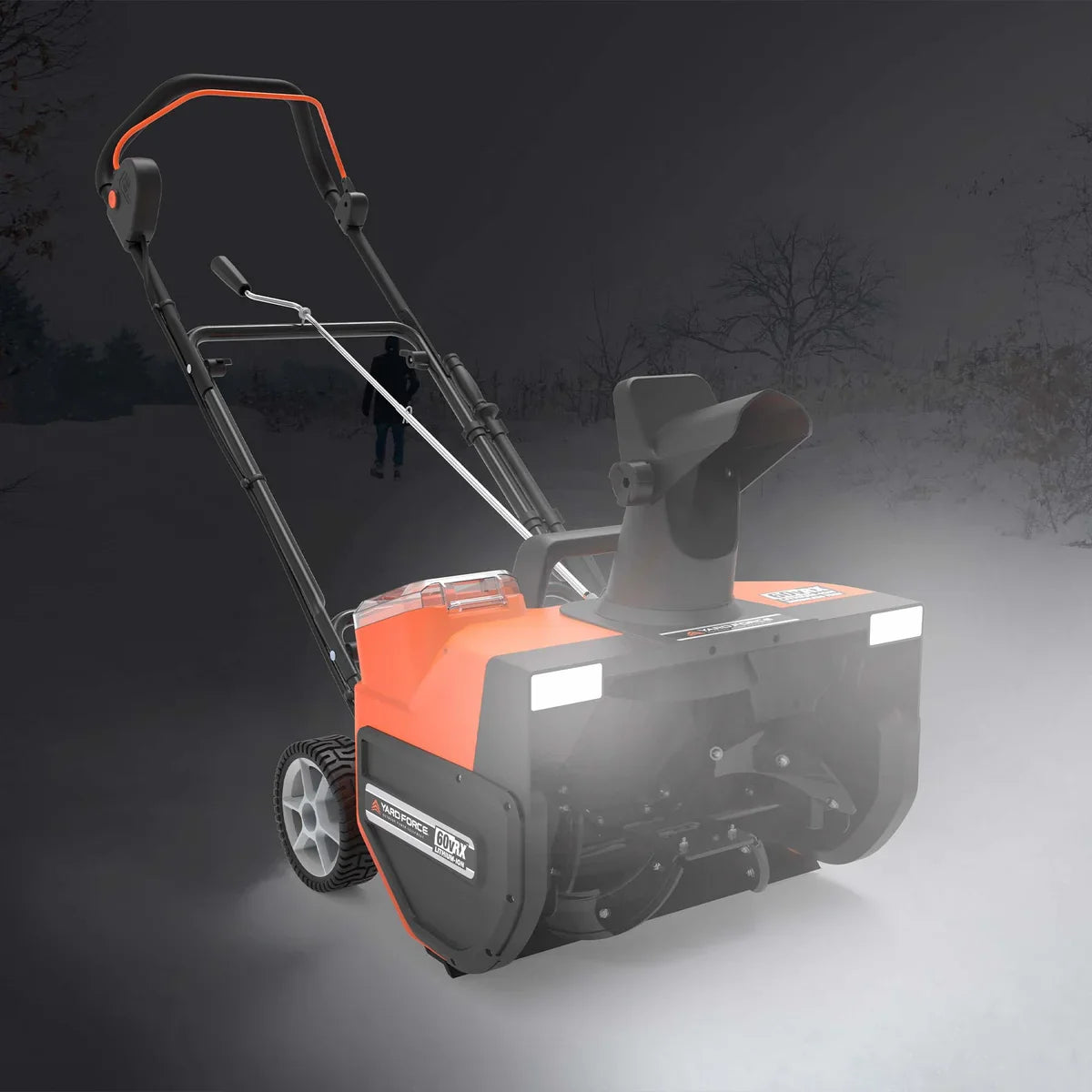 Yard Force YF60VRX Single-Stage Snow Blower 22″ w/ Lithium-Ion Battery and Fast Charger 60V New