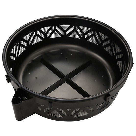 Red Mountain Valley 47 in. Wood-Burning Fire Pit with Adjustable BBQ Grate, Geometric