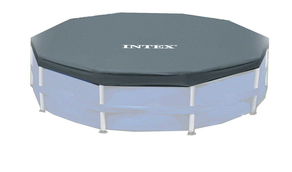 Intex 12-Foot Round Metal Frame Above Ground Swimming Pool Debris Cover