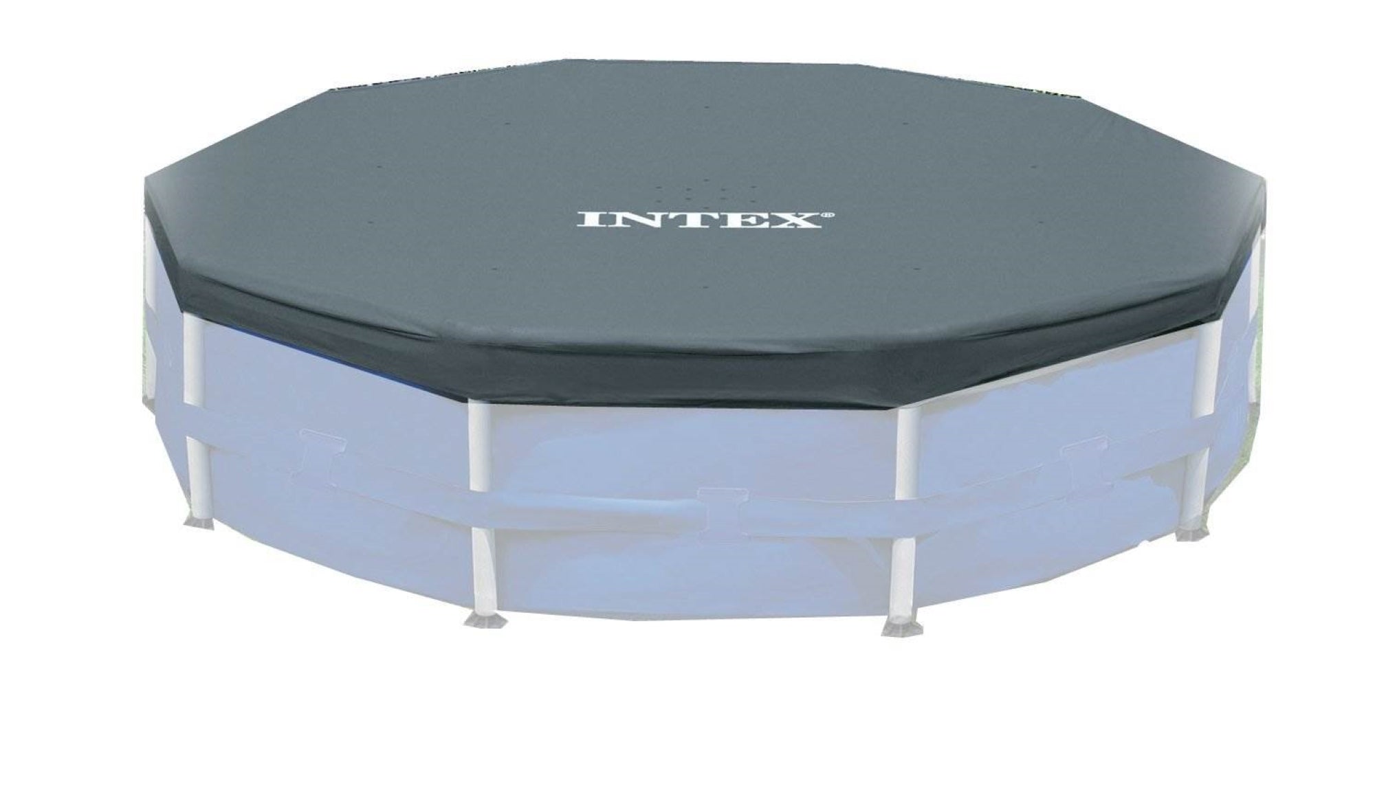 Intex 12-Foot Round Metal Frame Above Ground Swimming Pool Debris Cover