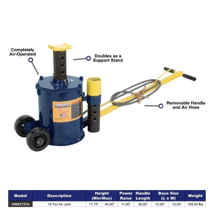 Hein-Werner 10-Ton Portable Air Jack