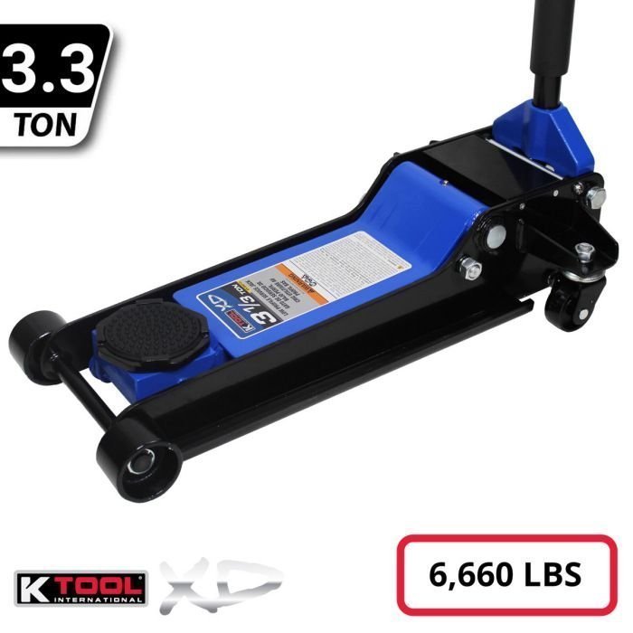 K Tool Heavy-Duty Low-Profile 3.33 Ton Floor Jack