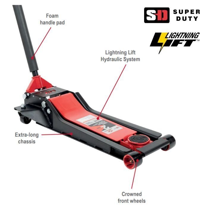 AFF Long Chassis 2-Ton Floor Jack