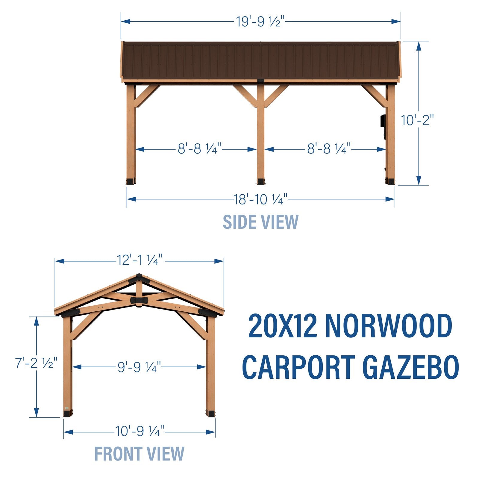 Norwood Carport/Gazebo 20×12