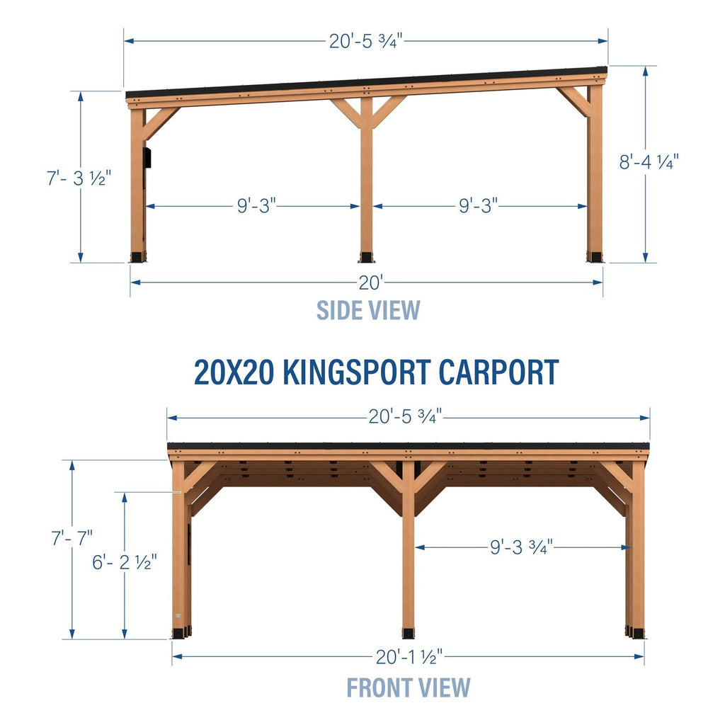20×20 Kingsport Carport
