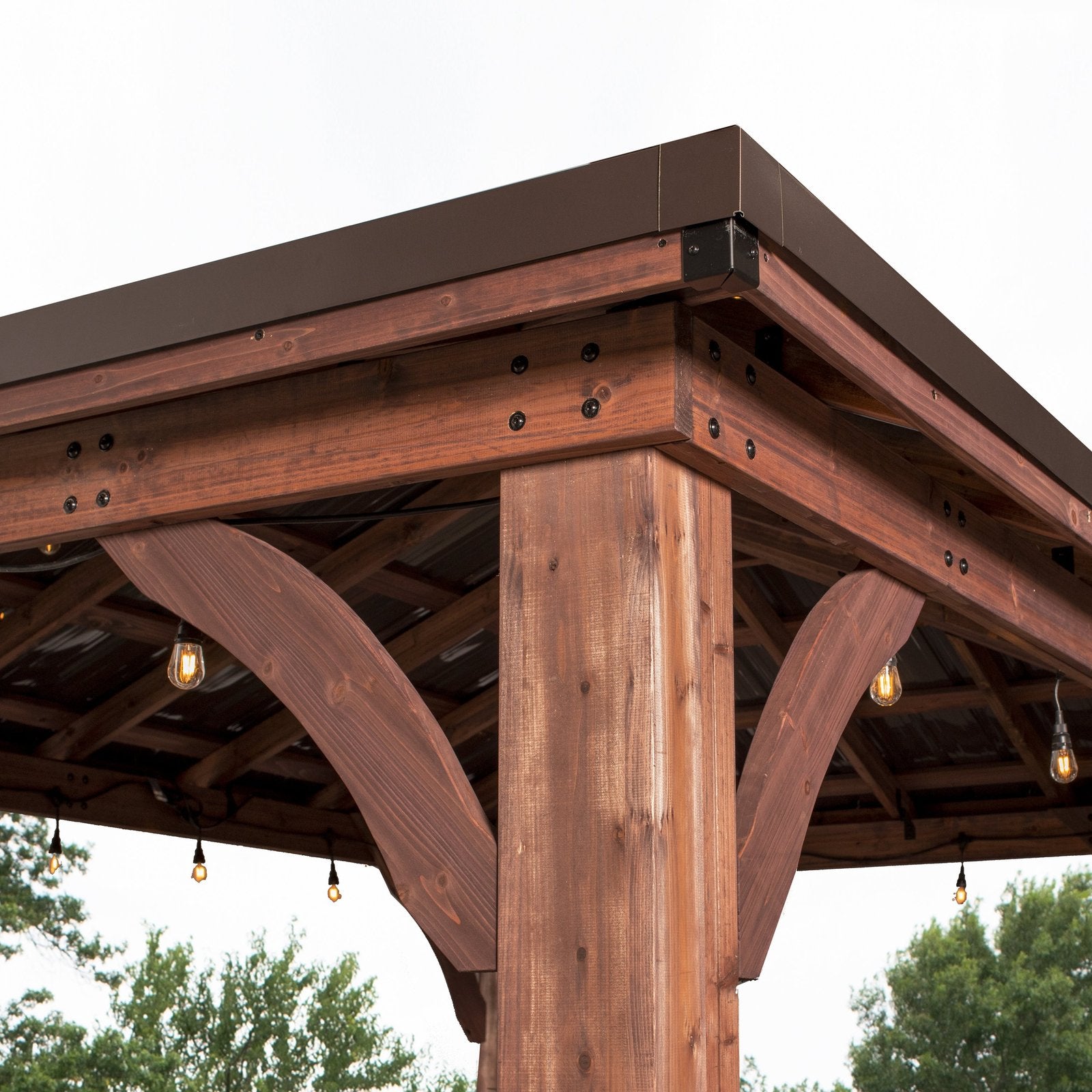14×10 Cordova Gazebo-Dark Brown