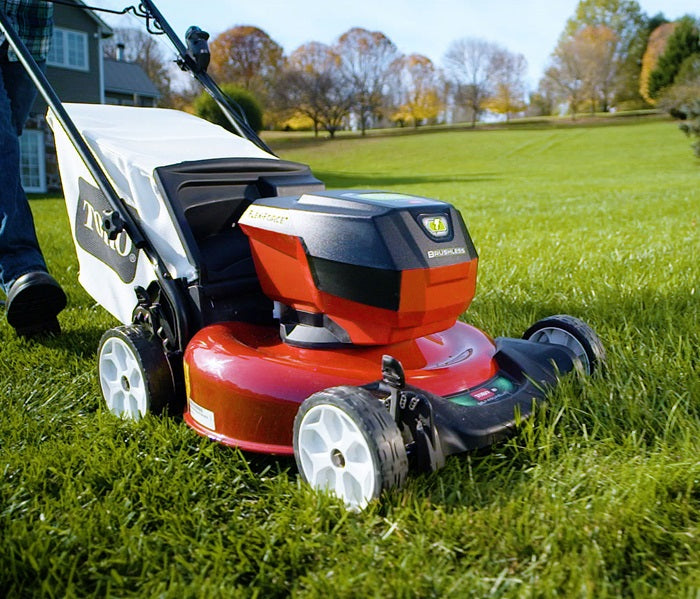 21 in. Recycler SmartStow 60-Volt Lithium-Ion Brushless Cordless Battery Walk Behind Mower RWD 5.0 Ah w/ Battery&amp;Charger