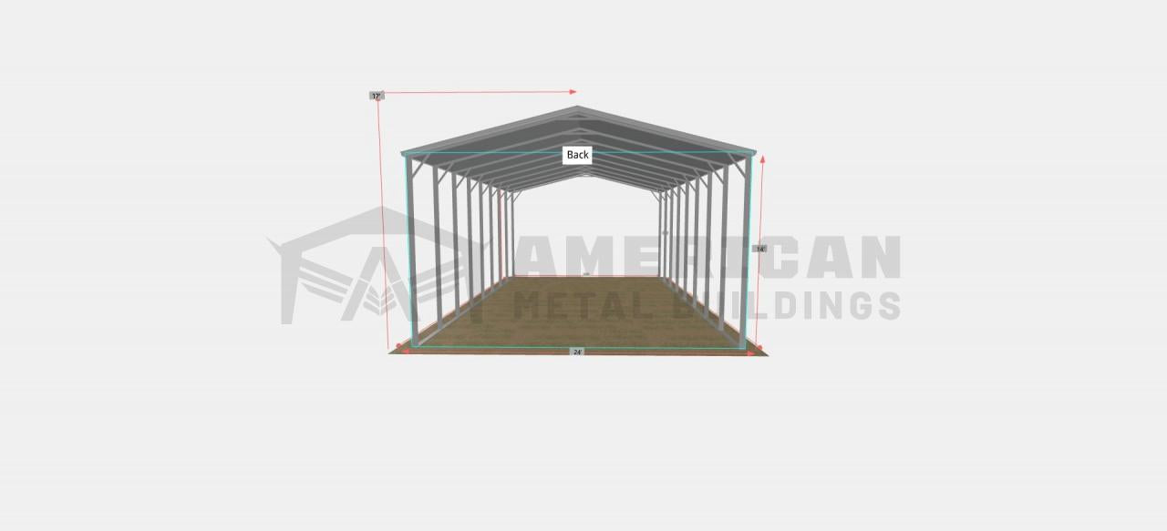 24x40x14 Steel Carport