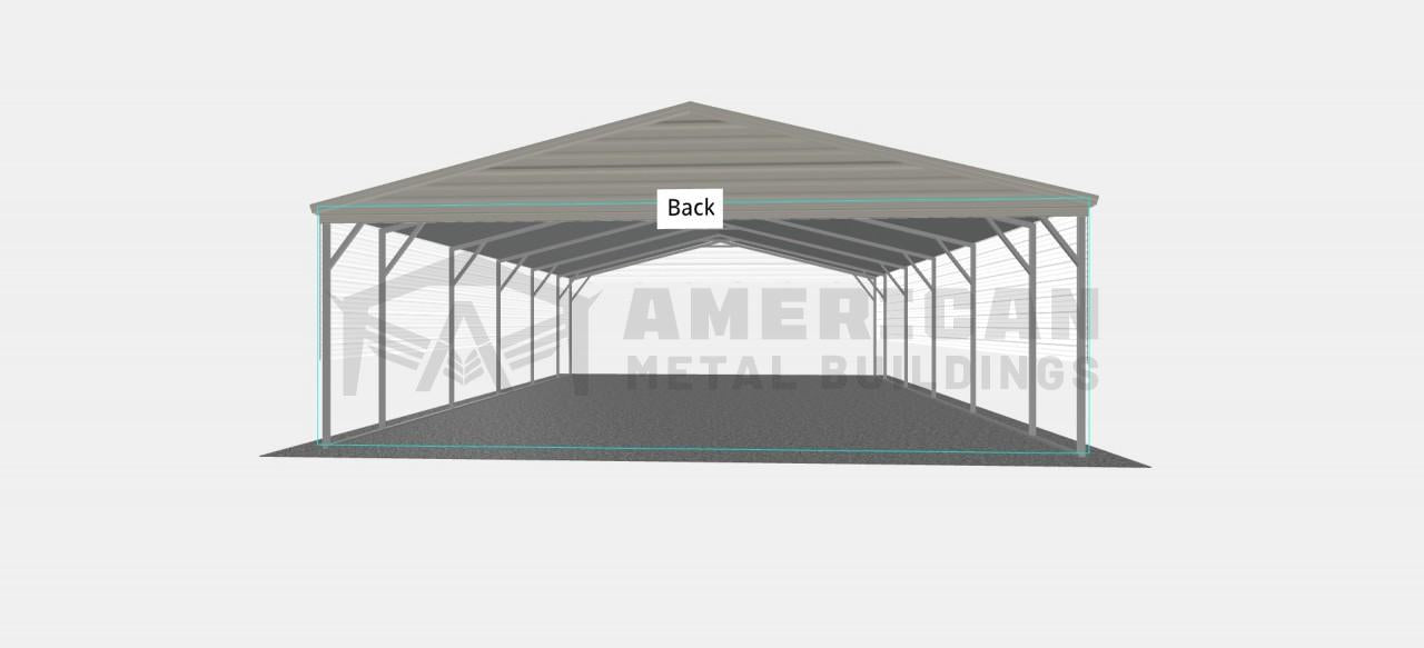 24x25x8 Steel Carport