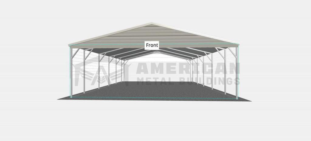 24x25x8 Steel Carport
