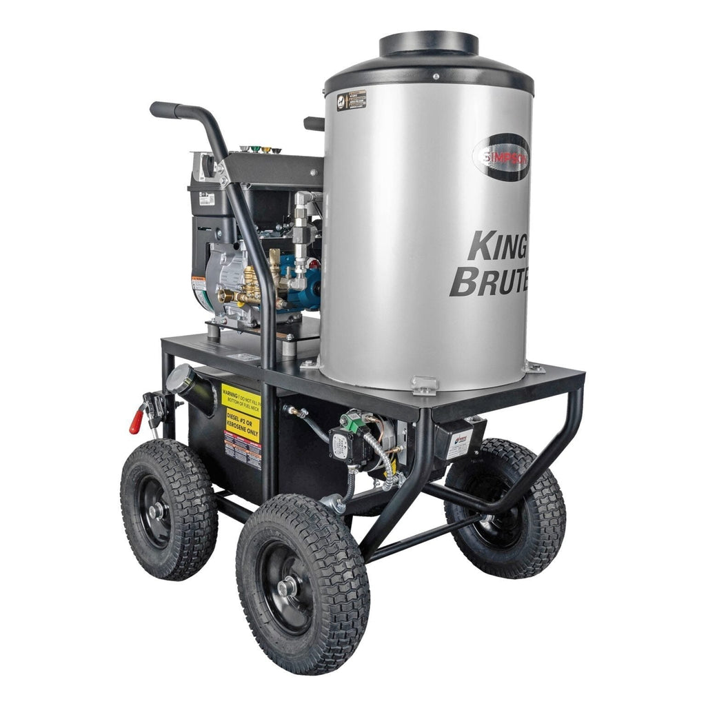 Simpson KB3028 Brute Series 3000 PSI 2.8 GPM Briggs and ; Stratton Intek 1100 CAT Pump Hot Water Pressure Washer New