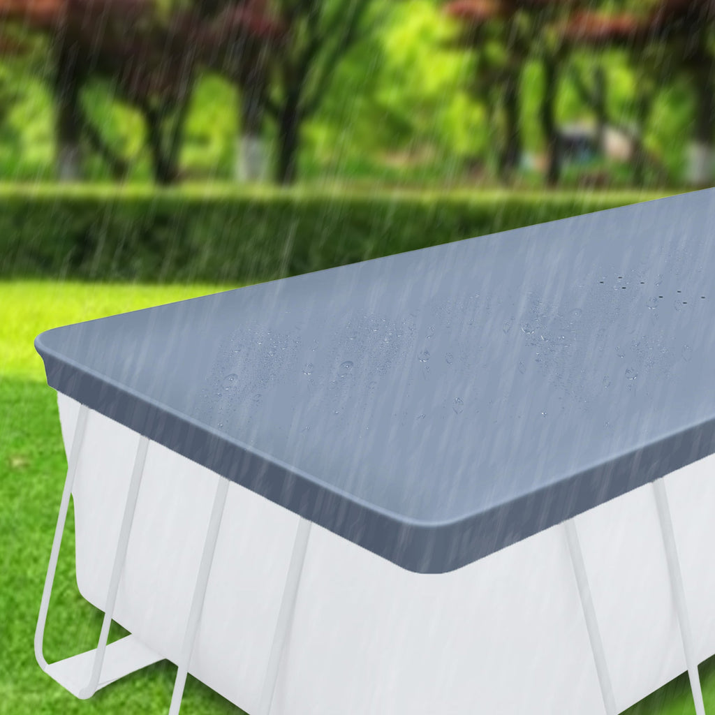 Funsicle 18' x 9' x 52" Oasis Rectangular Swimming Pool Set with 18' Cover