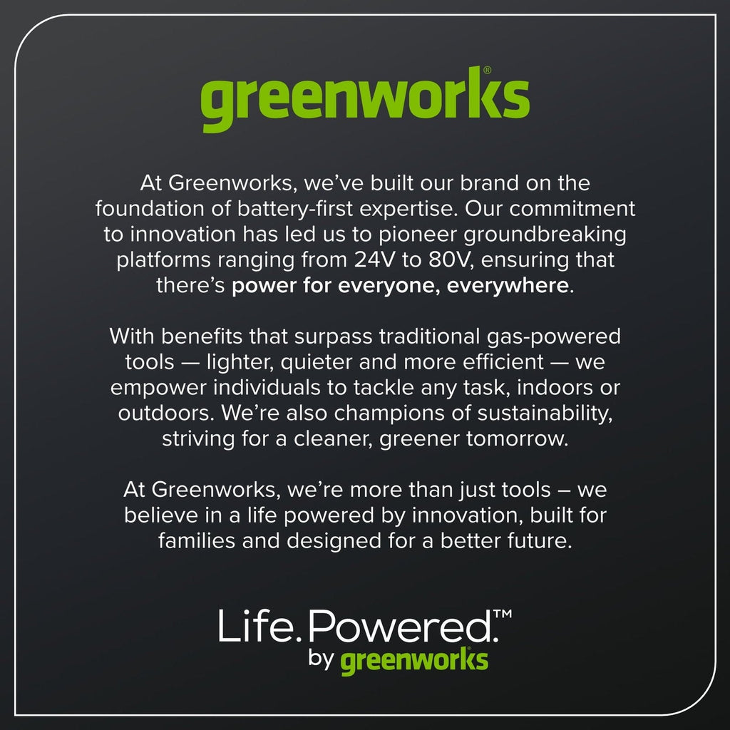 Greenworks 60V 21″ Self Propelled Lawn Mower with (1) 8.0 Ah Battery & Rapid Charger 2546402