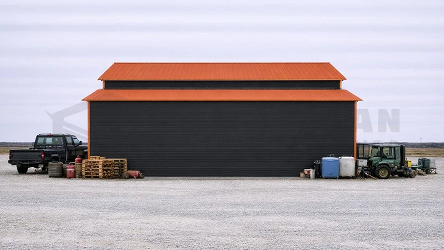 30x30x14 Garage W/ Lean-To