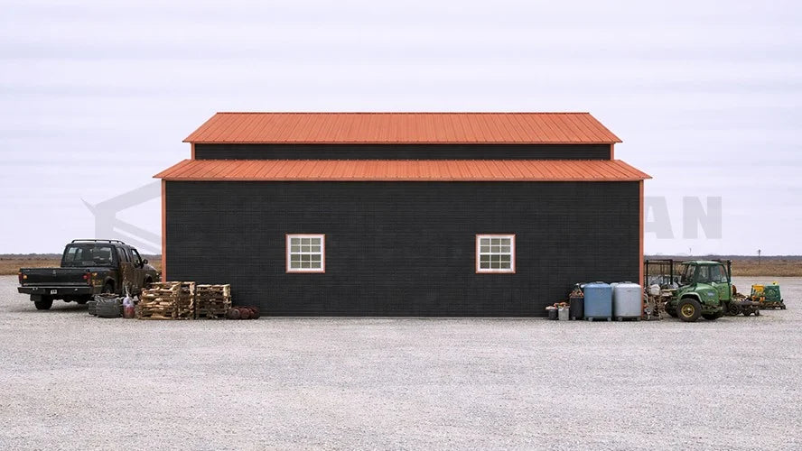 30x30x14 Garage W/ Lean-To