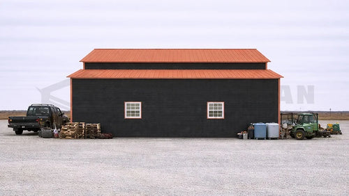 30x30x14 Garage W/ Lean-To