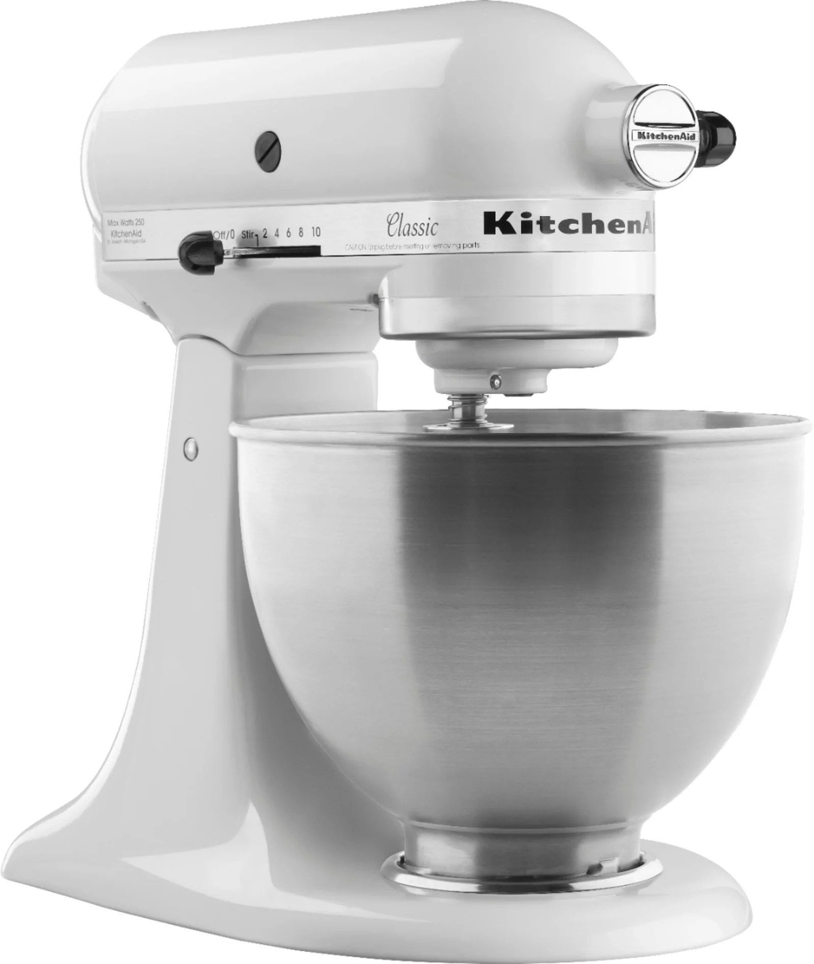 KitchenAid – Classic Series 4.5 Quart Tilt-Head Stand Mixer – White