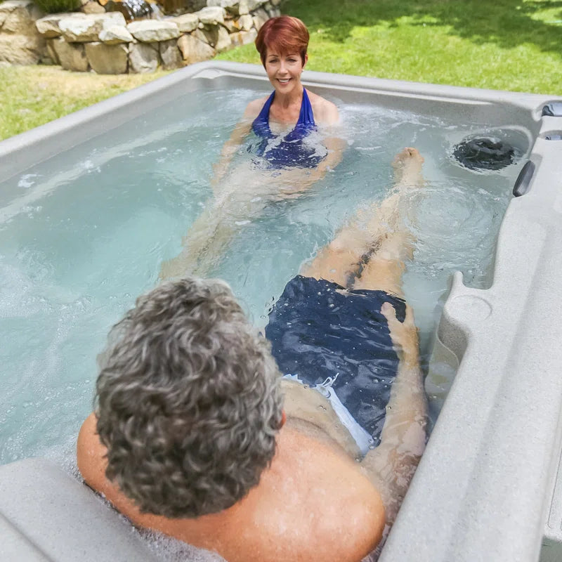 LS350DX 110 Volt 5-Person 28-Jet Rectangle Plug and Play Hot Tub with Ozonator