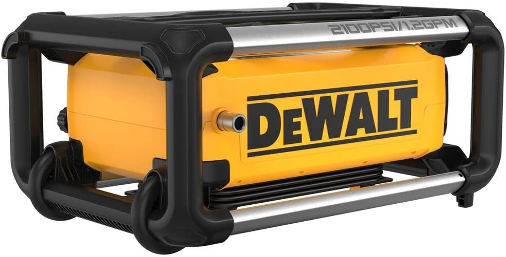 DEWALT Electric Pressure Washer, 2100 PSI, Jobsite Power Washer (DWPW2100) Yellow