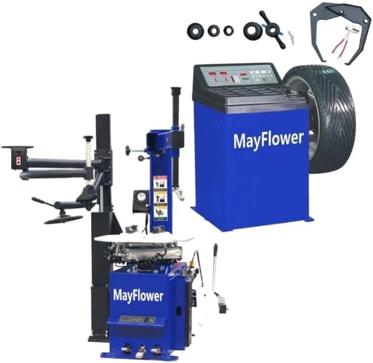 Bhautorepairs 1.5 HP Automatic Tire Changer Wheel Changers Machine Rim Balancer Combo 960 680