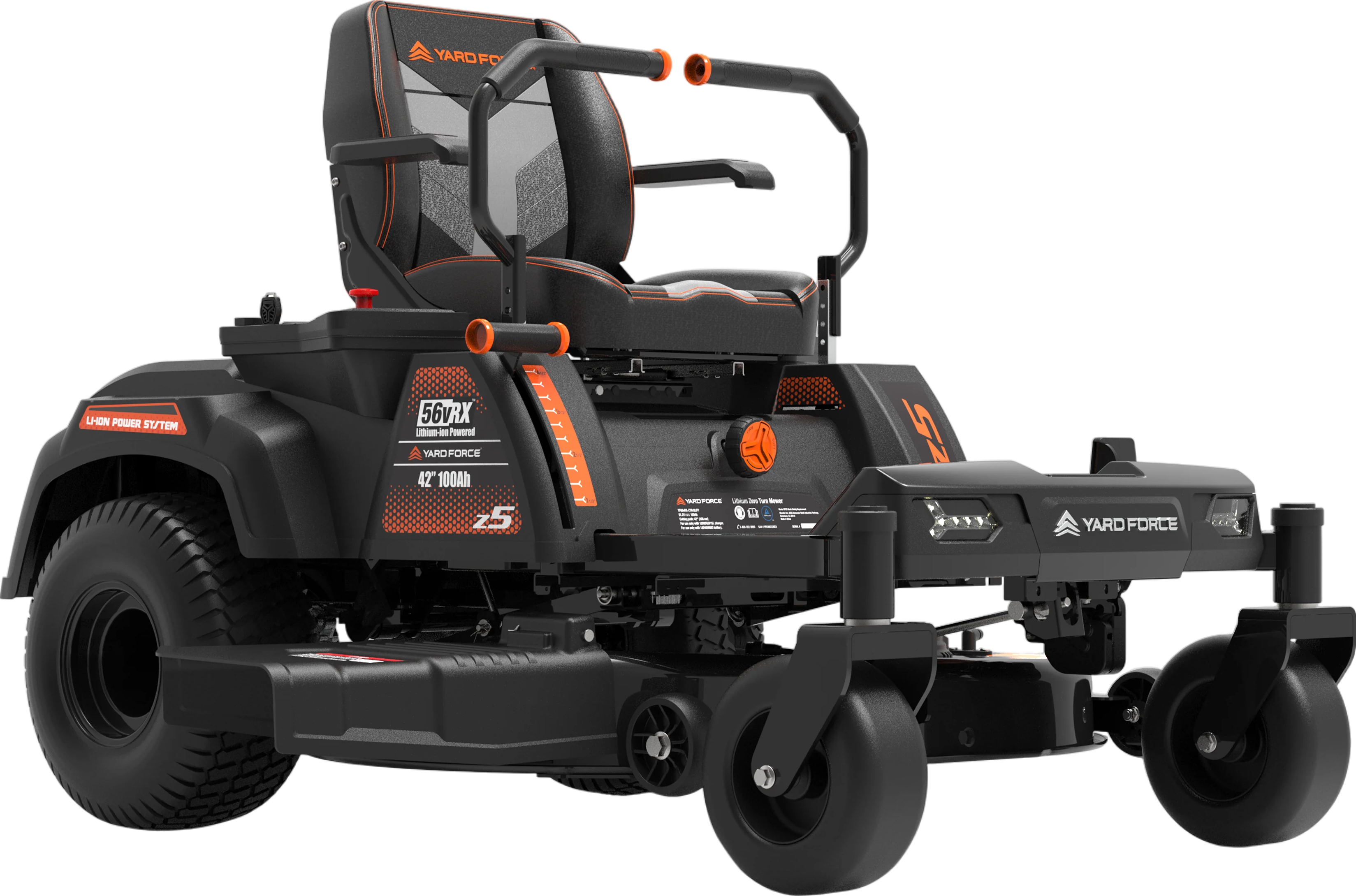 Yard Force Riding Lawn Mower 42″ Zero Turn Battery Powered 56V Z42-562 New