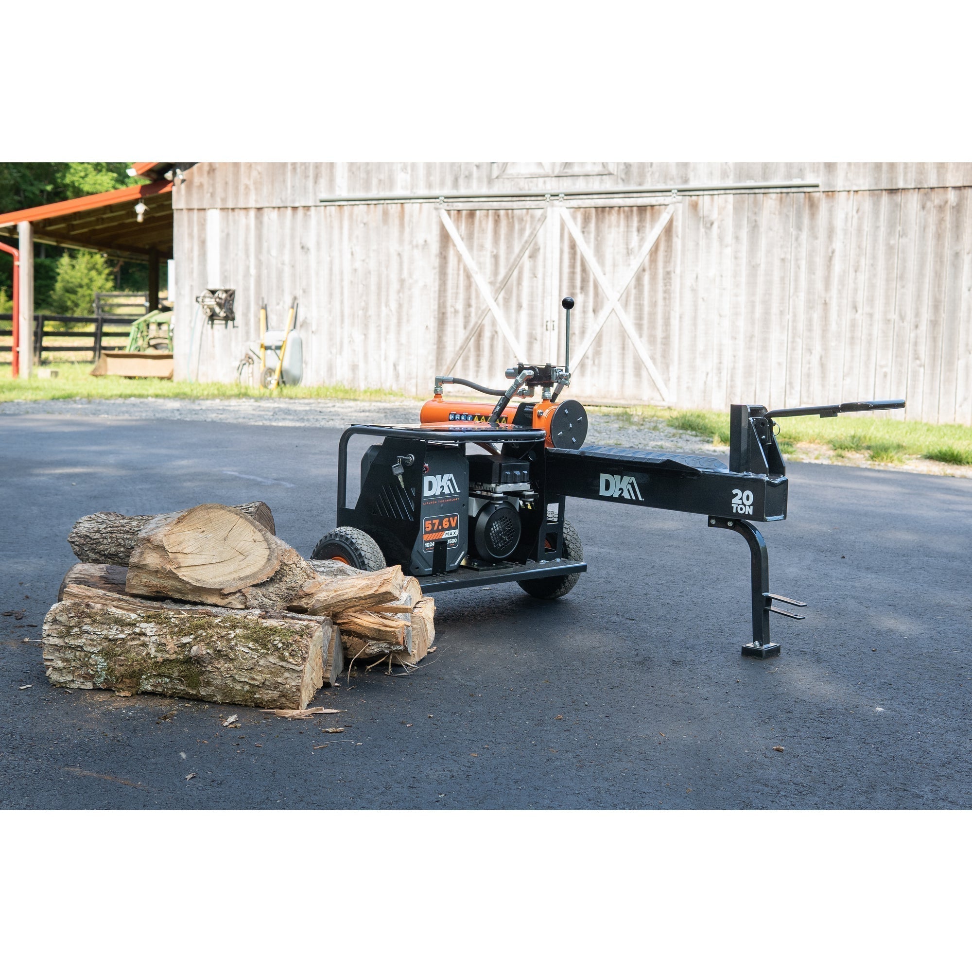 DK2 Elite Energy™ 20 Ton Battery Powered Electric Motor Hydraulic Log Splitter (OPS220EV-K)