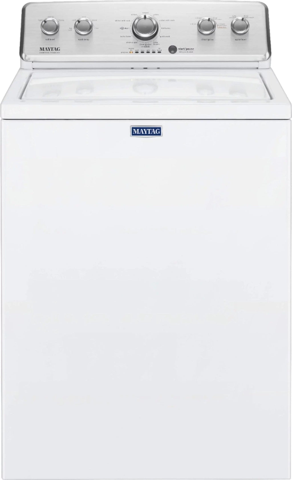 Maytag – 3.8 Cu. Ft. High Efficiency Top Load Washer with PowerWash Agitator – White