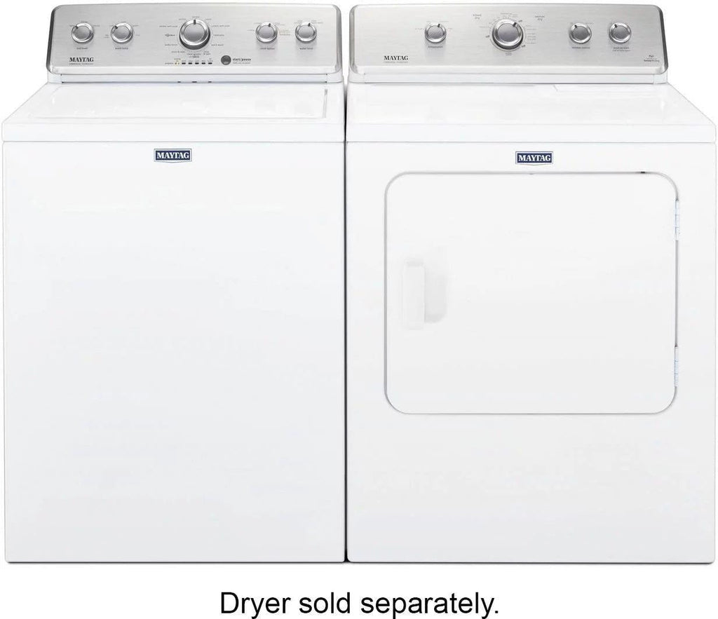 Maytag – 3.8 Cu. Ft. High Efficiency Top Load Washer with PowerWash Agitator – White