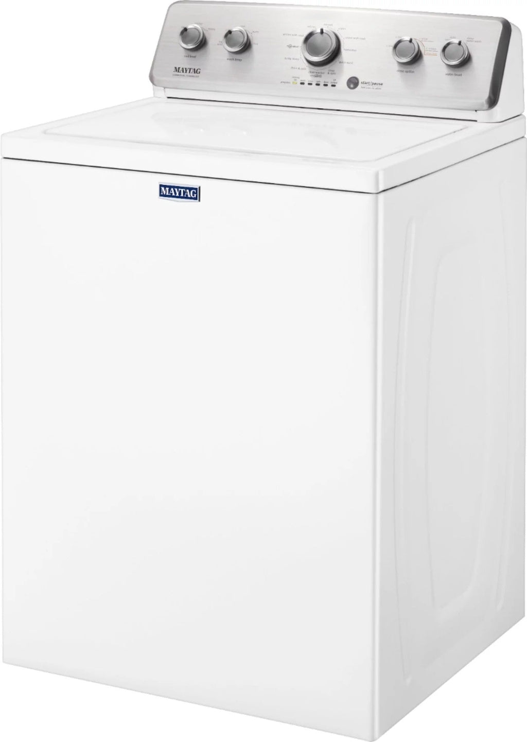 Maytag – 3.8 Cu. Ft. High Efficiency Top Load Washer with PowerWash Agitator – White