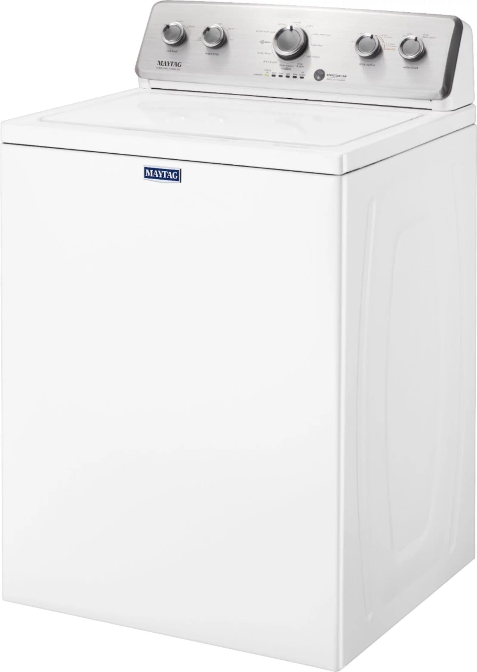 Maytag – 3.8 Cu. Ft. High Efficiency Top Load Washer with PowerWash Agitator – White