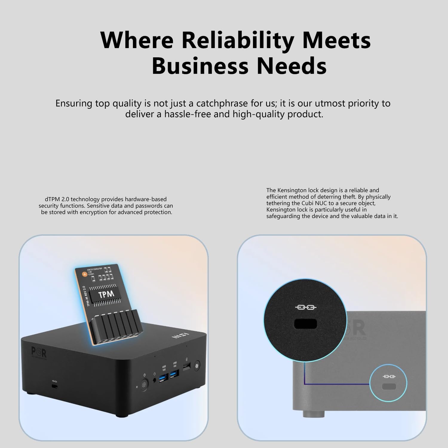 msi Cubi NUC AI Business Mini Desktop, Intel 16-Core Ultra 7 155H, 32GB DDR5, 1TB SSD, Support 4-Display & 4K, 2 x Thunderbolt 4, 2 x HDMI, Dual 2.5G LAN, Wi-Fi 6E, Windows 11 Pro, Black