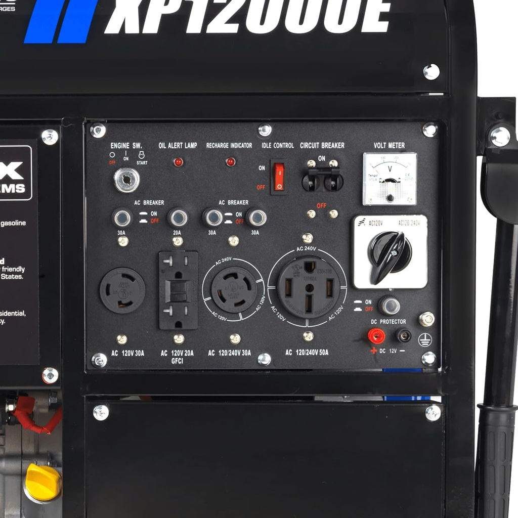 DuroMax XP13000EH 13,000-Watt Dual Fuel Portable Generator – Gas & Propane, Electric Start