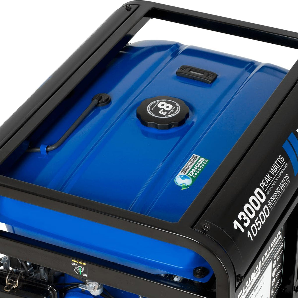 DuroMax XP13000EH 13,000-Watt Dual Fuel Portable Generator – Gas & Propane, Electric Start