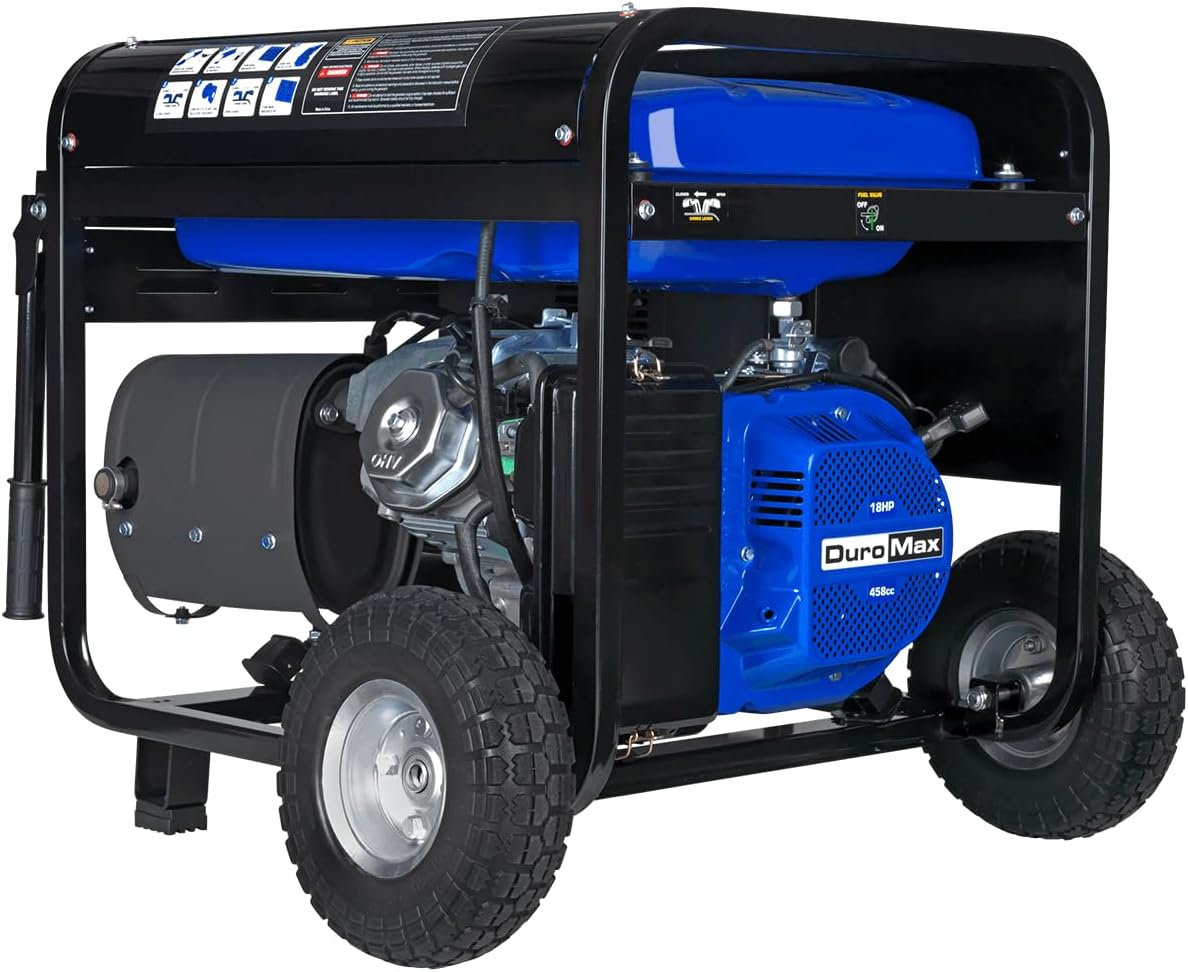 DuroMax XP13000EH 13,000-Watt Dual Fuel Portable Generator – Gas & Propane, Electric Start