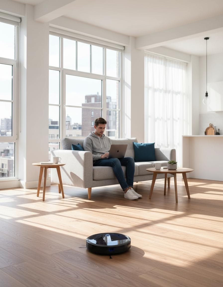 Eufy L60 Robot Vacuum with Self-Empty Station, 5000Pa Suction, Hair & Dust Removal